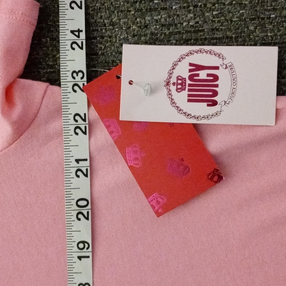 🆕️ 💗Juicy Couture💗 - Pink/Silver Sequin S/S Graphic Tee - Picture 12 of 14